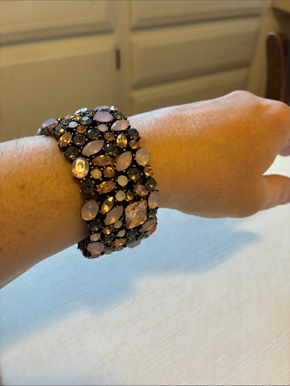Chloe + Isabel Lavender and Gunmetal Stretch Bracelet - Picture 6 of 12
